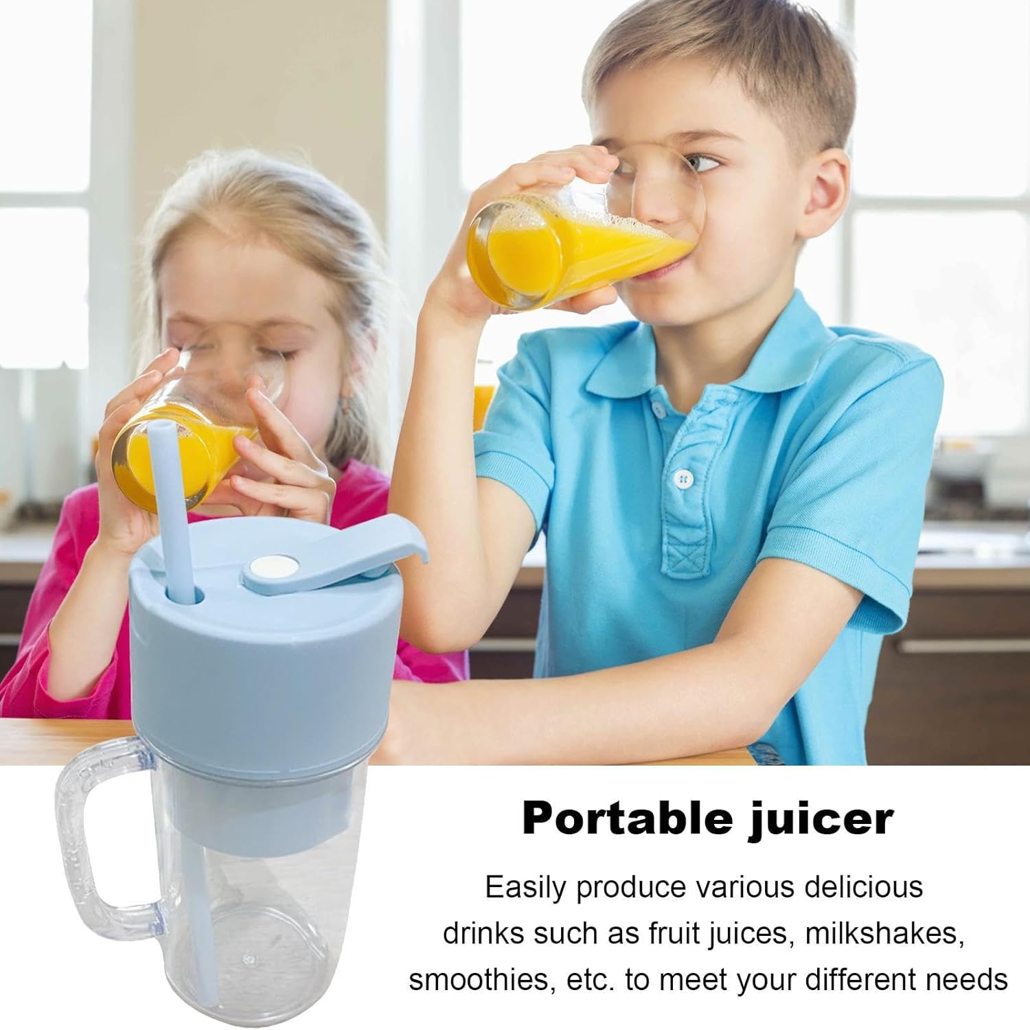 5841 2 In1 Portable Crusher Juicer With Handle & Straw for Smoothie Sipper USB Rechargeable (340 ml) 6 Stainless Steel Blades Compact Juicer Mixer, Juicer Portable Fresh Juice Blender Portable Electric Juicer ( 340 ML ) 5841 2 In1 Portable Crusher Juicer With Handle & Straw for Smoothie Sipper USB Rechargeable (340 ml) 6 Stainless Steel Blades Compact Juicer Mixer, Juicer Portable Fresh Juice Blender Portable Electric Juicer ( 340 ML )